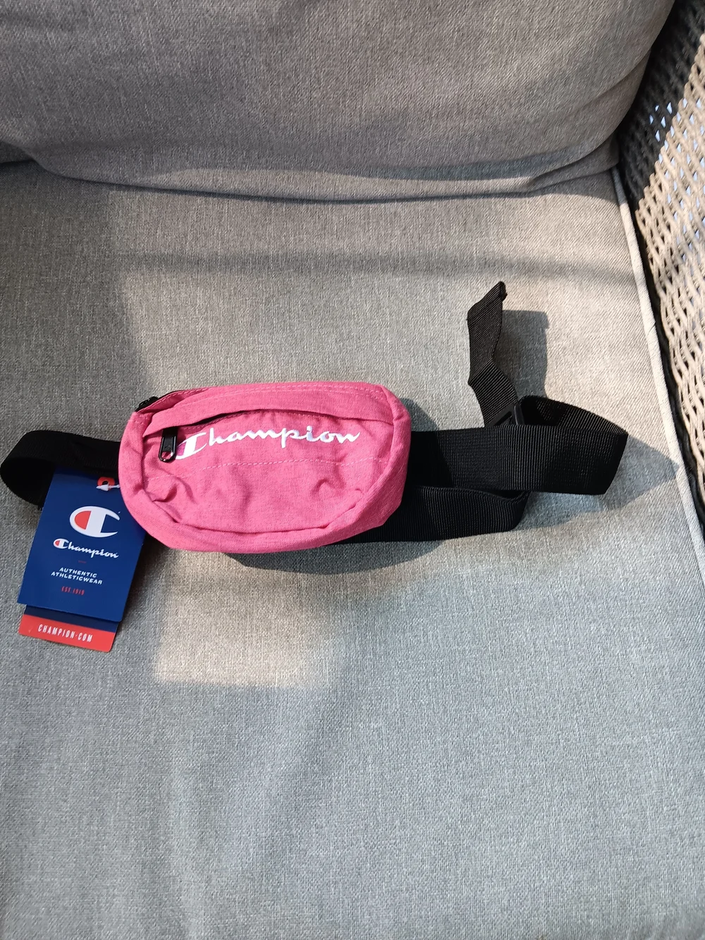 Champion City Waist fanny Pack Pink/Red Small Belt Bag CH1323 NWT